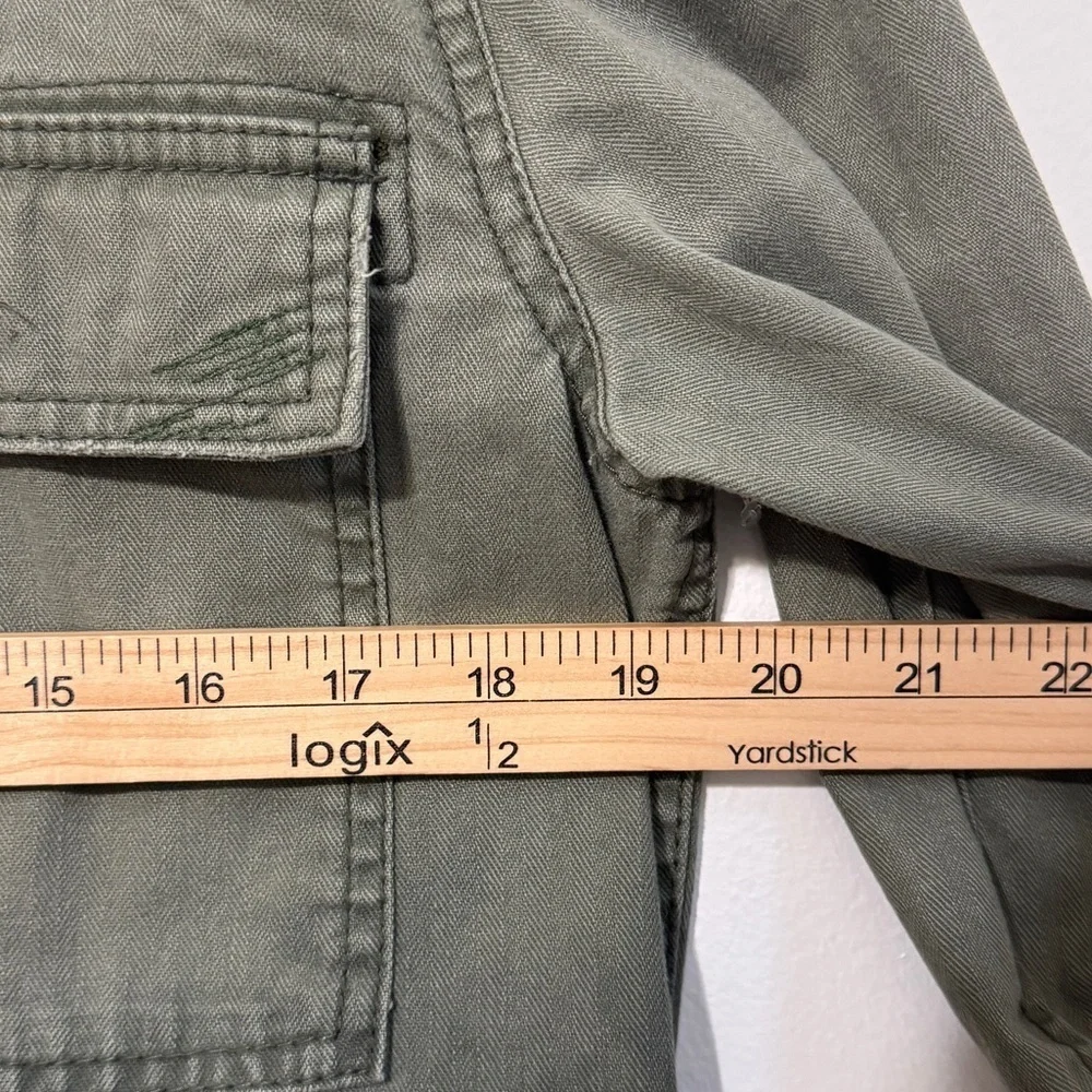 Free People We The Free Forever Free Tiered Jacket size xs army green